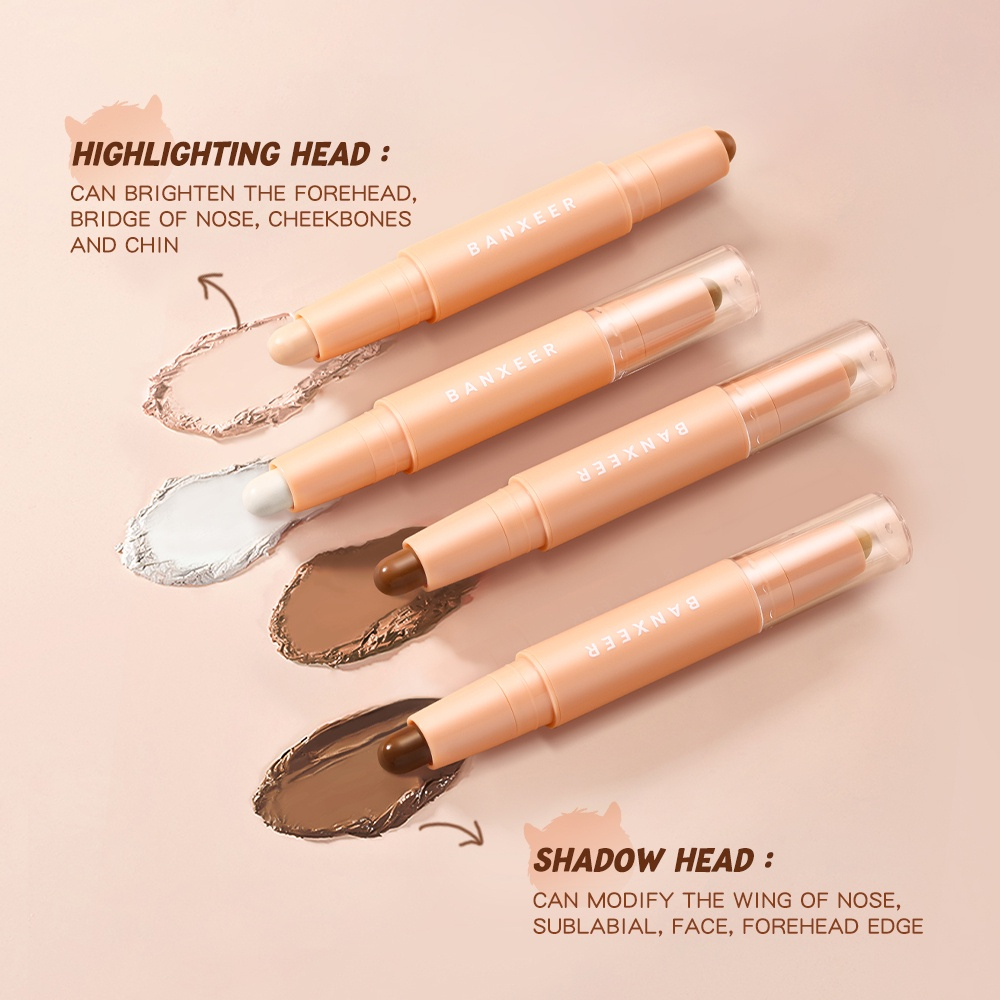 BANXEER แบนเซียร์ V เฟซ เชฟปิ้ง ไลท์ แอนด์ ชาโดว์ มอนส์เตอร์ คอนทัวร์ สติ๊ก-2 In 1 Contour and Highl