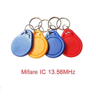 (คละสี) RFID IC Key Tags Keyfobs Token NFC TAG Keychain 13.56MHz