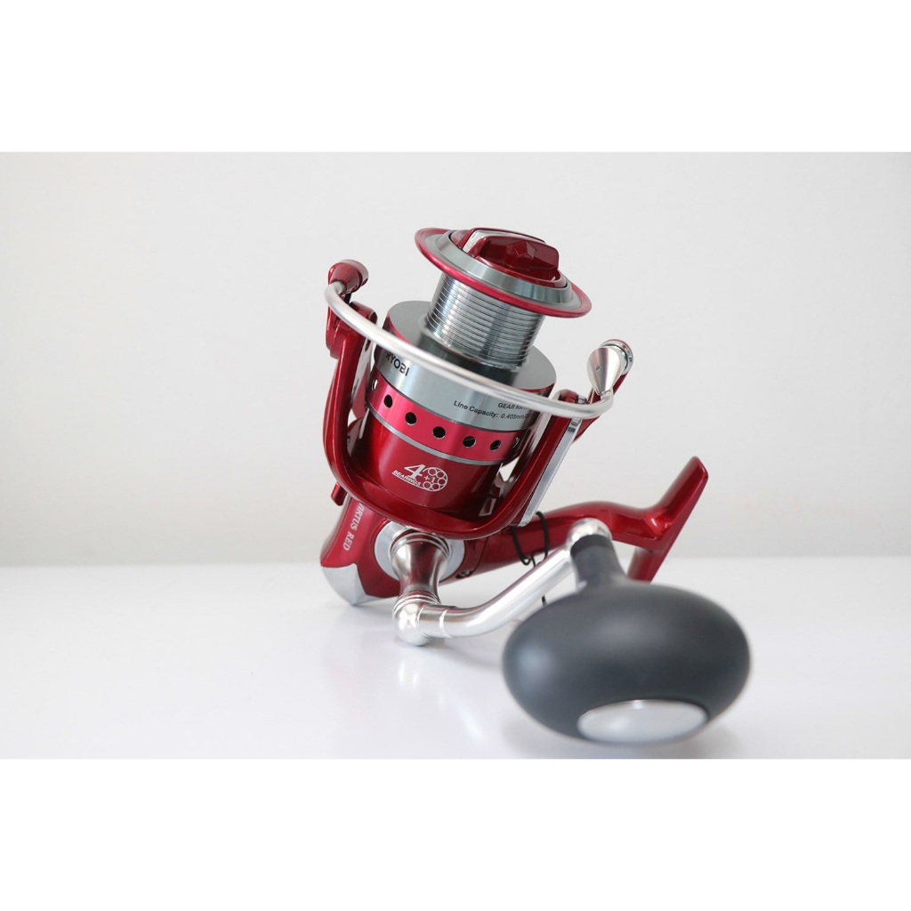 RYOBI VIRTUS รอกสปินนิ่ง สีแดง/ดำ เบอร์ 1000-8000