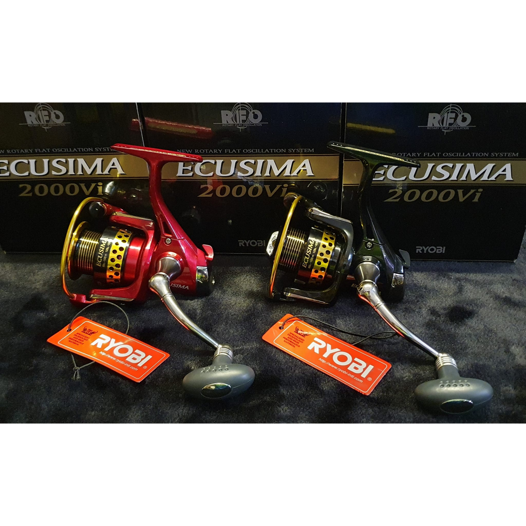 รอก RYOBI ECUSIMA 👍แถมสายรัดคันเบ็ด 👍มีถุงรอกให้ เรียวโอบิ มีดำ กับ แดง