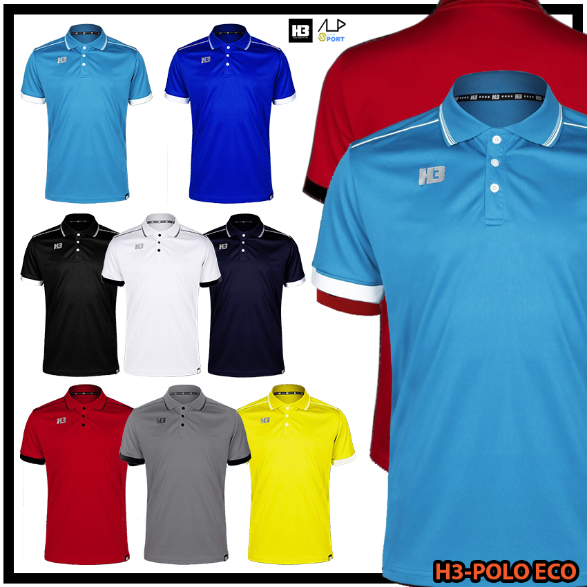 💥ลดโหดสูงสุด 1,000 บาท💥 เสื้อโปโล โปโล H3 เอชทรี สปอร์ต รุ่น H3 POLO SH-ECO แท้ 100%