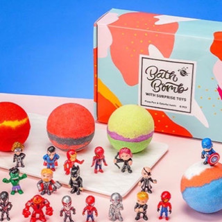 Superhero #Bathbombs (set 6 ลูก) #บาธบอม #สบู่ทำฟอง #ของเล่นในอ่างน้ำ