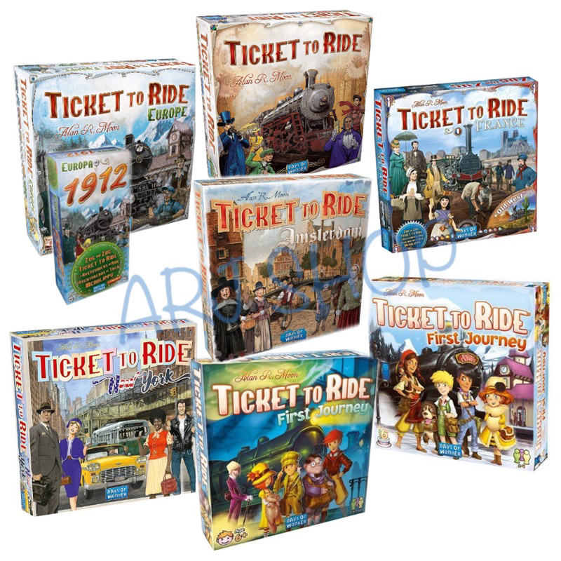 Ticket to ride Europe / USA (เกรดอย่างดี กล่องแข็ง) First journey Board game - บอร์ดเกม รถไฟ 1912 (ภ