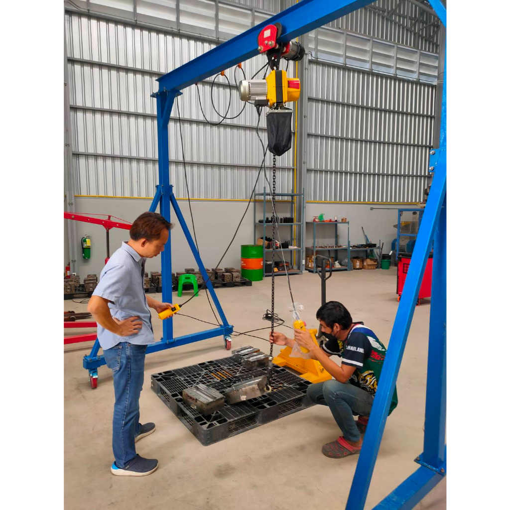 รอกโซ่ไฟฟ้า GRANDY รับน้ำหนัก 150-1000 KG ใช้ไฟ 220 V