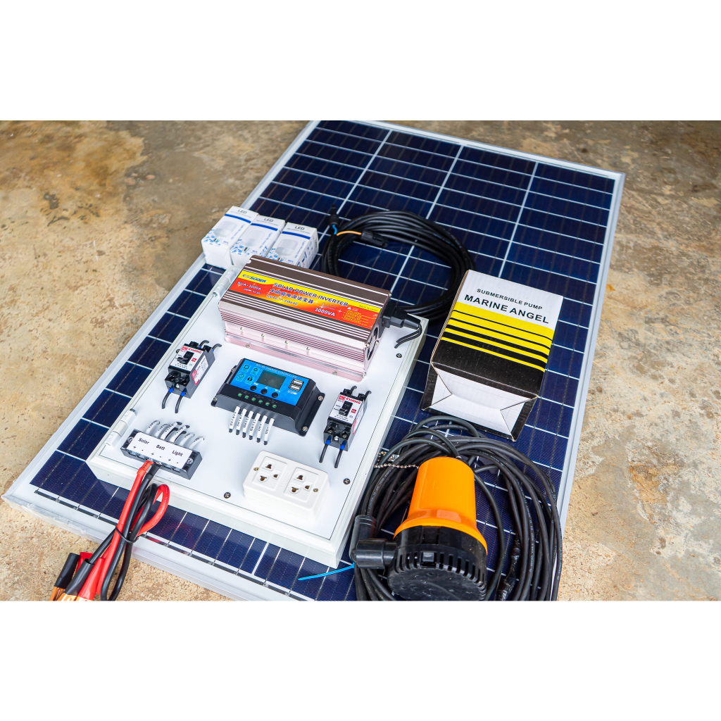 ชุดนอนนา 3000W suoer พร้อมแผง 100w (ไม่รวมแบต) ❤️แถม(ปั้มน้ำ65w) แถม(หลอดไฟ5w)❤️ - รูปที่ 4