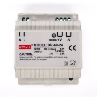 พาวเวอร์ซัพพลาย MODEL : DR-30-24  สวิทชิ่งเพาเวอร์ซัพพลาย INPUT:100- 240 VAC 1.1A / OUTPUT 50/60Hz 24V /1.5A