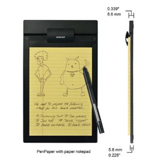 ACECAD DIGITAL NOTEPAD ขนาด 5X8 รุ่น PenPaper (ฺBlack)