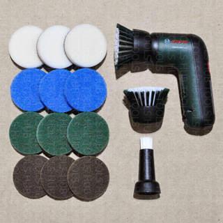 BOSCH หัวขัด และแผ่นใยขัด สำหรับเครื่องขัด Universal Brush ของแท้ (เฉพาะอุปกรณ์ไม่รวมเครื่องขัด)