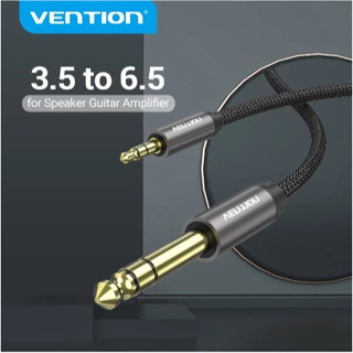 Vention 6.5 to 3.5 Jack Aux Cable Adapter for Speaker Guitar Amplifier TRS Audio Cable Jack 3.5mm to 6.5mm Audio Cable