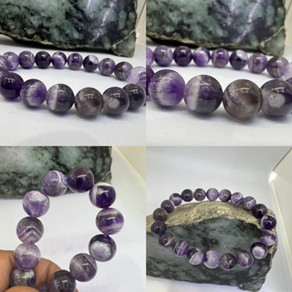 Chevron Amethyst หรือ Dog Teeth Amethyst ขนาด 10 มิล