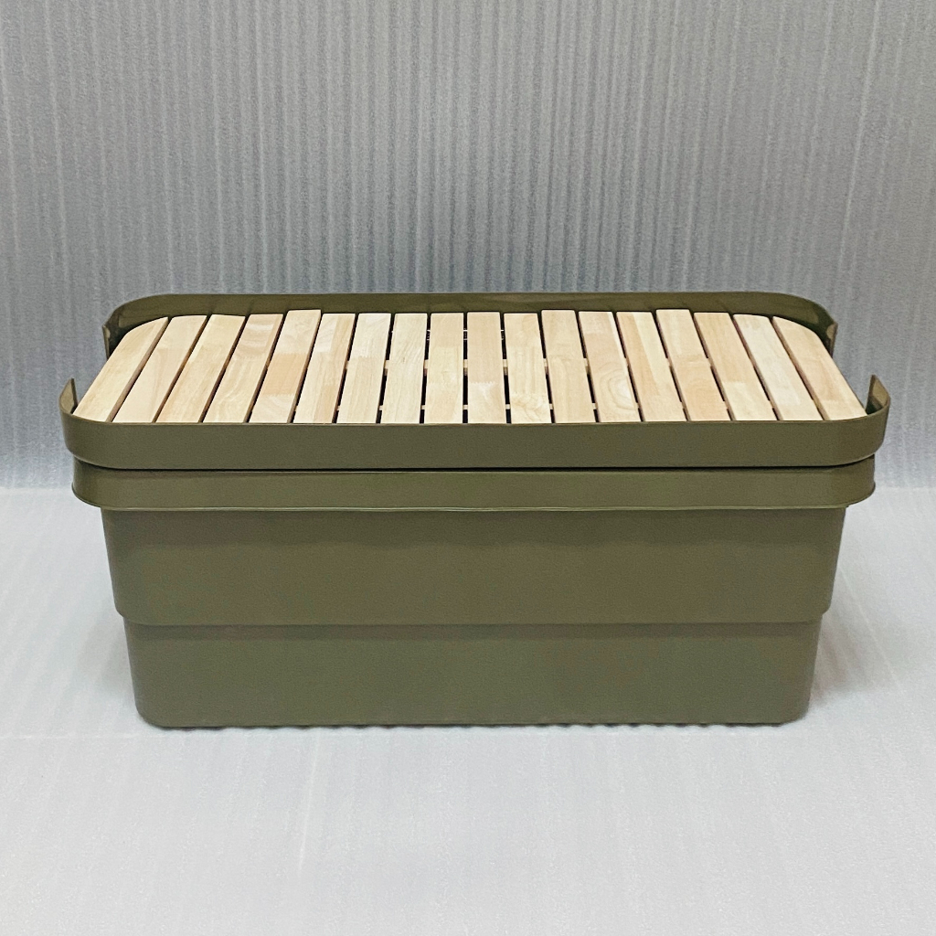 ท็อปไม้ กล่องแคมปิ้ง (ไม่รวมกล่อง) สำหรับกล่องindex 30L / 50L / 65-70L ไม้พารา หน้าท็อป กล่องเก็บของ - รูปที่ 6