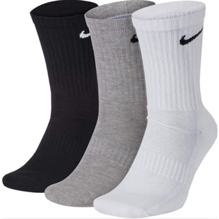 ถุงเท้า Nike Everyday Cushion Crew Training Socks รับประกันของแท้ มือ1 พร้อมส่ง