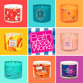 [set 1/5] เทียนหอมแบบ3หัวจุดของ Bath and Body Works แบบ 3 หัวจุดสร้างบรรรยากาศผ่อนคลายในที่ต่างๆด้วยตัวคุณเอง