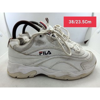 Fila Size 38 ยาว 23.5 Cm รองเท้ามือสอง ผ้าใบ แฟชั่น ทำงาน ลำลอง เดิน  เที่ยว วิ่ง ออกกำลังกาย เกรด A+(P2)