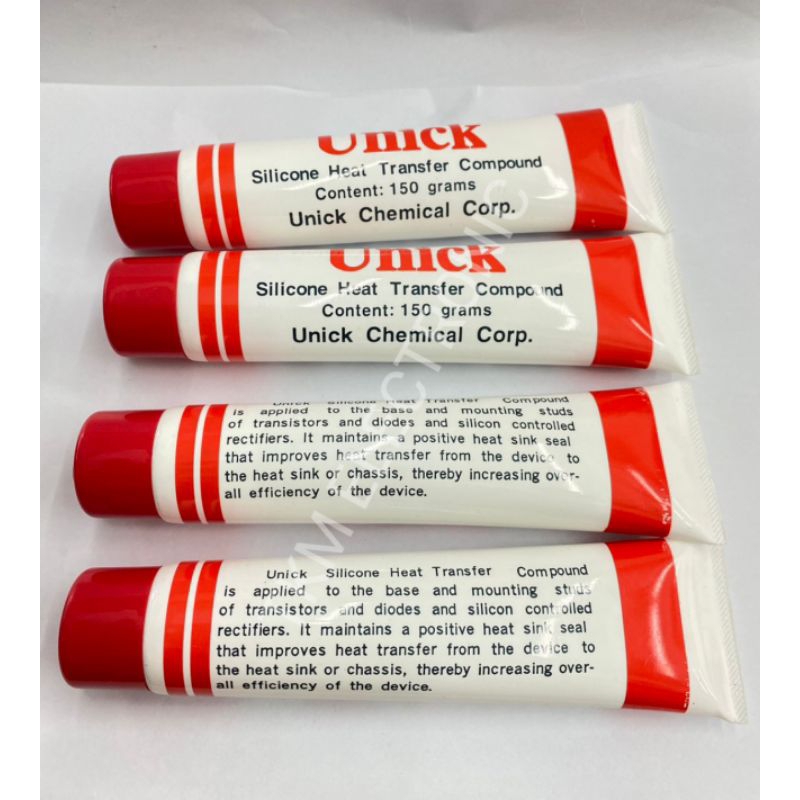 ชิลิโคลนหลอดแดง Unick Content:150กรัม ชิลิโคลนระบายความร้อน Silicone Heat Transfer Compound
