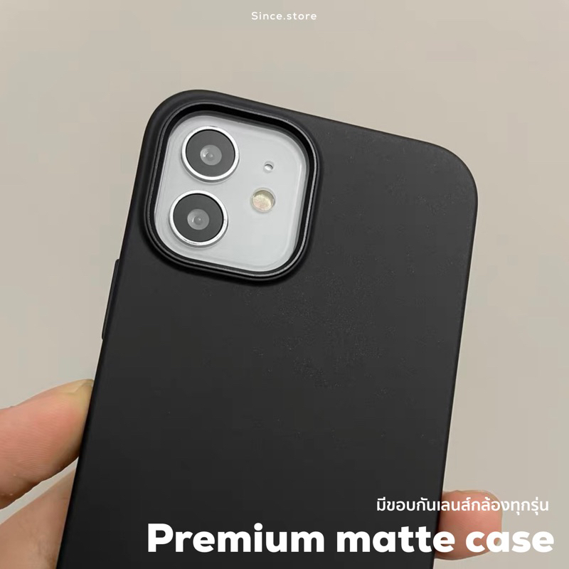 Premium matte case 11-14promax • เคสนิ่มสีดำล้วน คลุมรอบเครื่อง • พร้อมส่งจากไทย 🇹🇭 เคสเนื้อแมทดำด้าน - รูปที่ 3