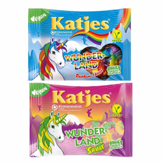 Katjes Wunderland, sauer/rainbow-edition ขนมนำเข้าจากเยอรมัน EXP.  09/2023