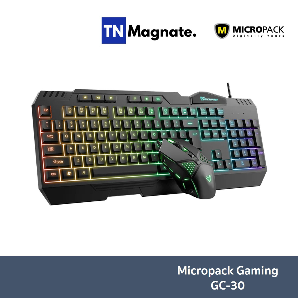 [คีย์บอร์ดเม้าส์] Micropack Keyboard&Mouse Gaming GC-30