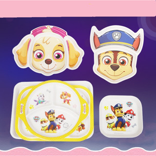 Paw Patrol อุปกรณ์ทานข้าวเด็ก จานทานอาหารเด็ก  จานข้าวเด็ก ชามข้าวเด็ก Lookmaebaby