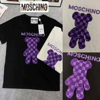 เสื้อยืด Moschino 🐻 งานปักเลื่อม สวยมาก | เสื้อยืดแบรนด์เนม