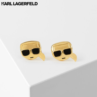 KARL LAGERFELD - K/IKONIK KARL STUD EARRINGS 220W3879 ต่างหู