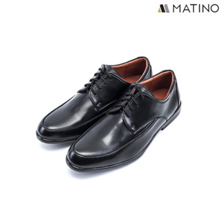 MATINO SHOES รองเท้าชายคัทชูหนังแท้ รุ่น MC/B 82081 - BLACK