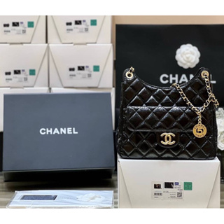 🔥🔥พร้อมส่งNew Chanel Hobo HandBag(Ori)VIP  📌หนังอิตาลีนำเข้างานเทียบแท้