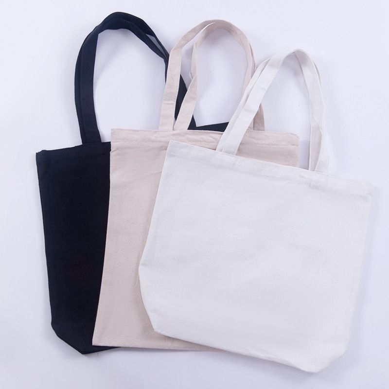 กระเป๋าผ้า กระเป๋าผ้าแคนวาสขนาด35*40cm.(มีซิป)พร้อมส่งจากไทย