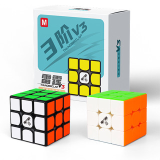 รูบิค 3x3 รูบิค แม่เหล็ก รูบิค ของแท้อย่างดี rubik 3x3 Qiyi Thunderclap V3 M 3x3 magnetic cube rubix cube SharkRubik