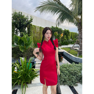 พร้อมส่ง  ✨🧨🧨🧨✨ DRESS กี่เพ้า ใส่สวย ใส่ทันตรุษจีน ใส่ได้หลายโอกาสค่ะ ✨🧨🧨🧨✨.