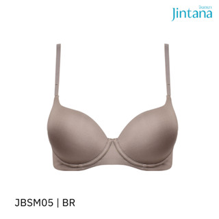 Jintana เสื้อชั้นใน (เสริมโครง) รุ่น Smoothie2 รหัส JBSM05 สีน้ำตาล