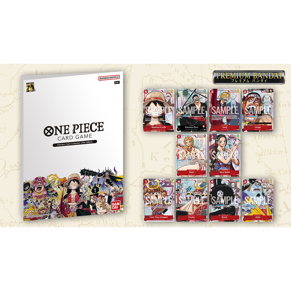 One Piece Card Game Premium Card Collection - 25th Anniversary Edition - 10 Exclusive Cards แฟ้มวันพ