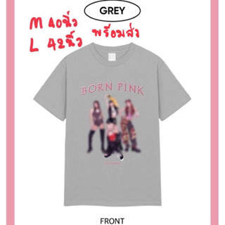 สินค้าลิขสิทธิ์แท้100% และพร้อมส่ง หากไม่เชื่อผ่านได้เลยค่ะ เสื้อ Blackpink Tour T-shirts type2 Grey