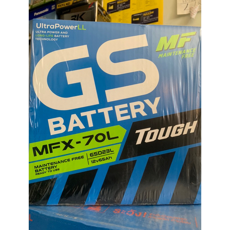 แบตเตอรี่ Gs MFX70L 65แอมป์ 65D23