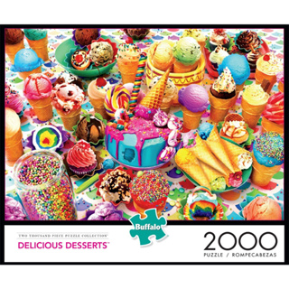 จิ๊กซอว์ Buffalo Games - Delicious Desserts  2000 piece  (ของแท้  มีสินค้าพร้อมส่ง)