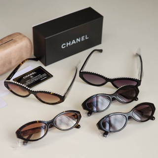 พร้อมส่ง Chanel Sunglasses ลายกะ เลนส์สีชา สวยเก๋ ไฮโซสุดๆ อุปกรณ์ตามภาพเลยจ้า