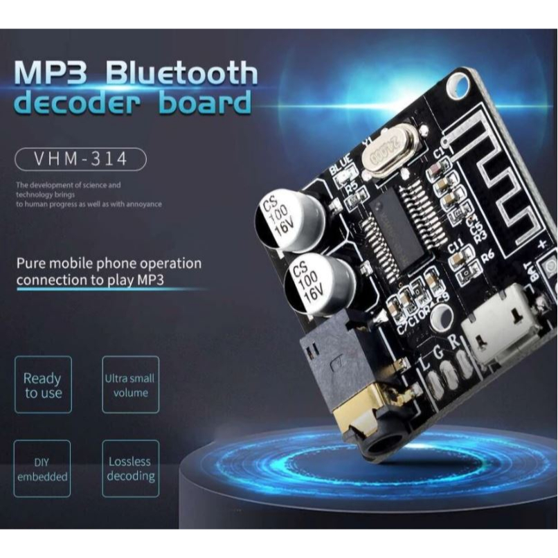 โมดูลรับสัญญาณ MP3 Bluetooth 5.0 VHM-314 V2.0 MP3 รูปที่ 2