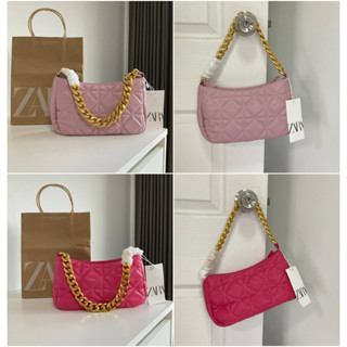 ZARA SHOULDER BAG WITH CHAIN Code:B5D280166 แบรนด์แท้ 100% งาน Outlet