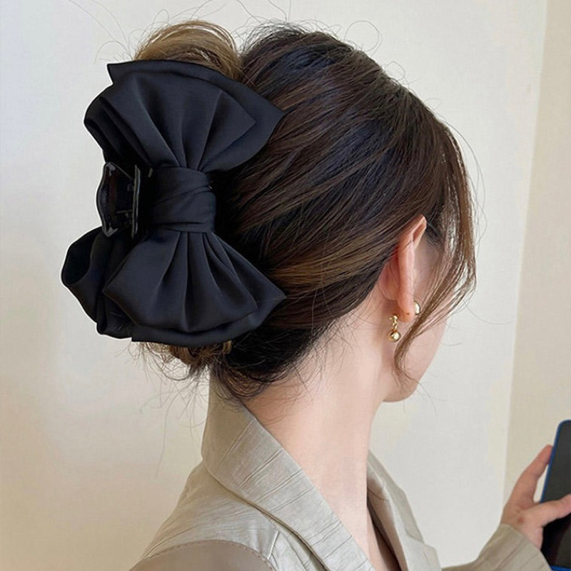 กิ๊บติดผมโบว์ใหญ่ Pincer Claw Clip 11 cm. สวยเรียบน่ารัก/ กิ๊บหนีบผม กิ๊บผมเกาหลี
