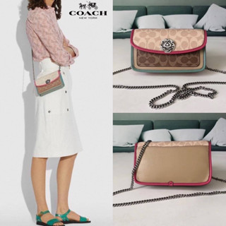 Coach Parker Crossbody In Blocked Signature Canvas