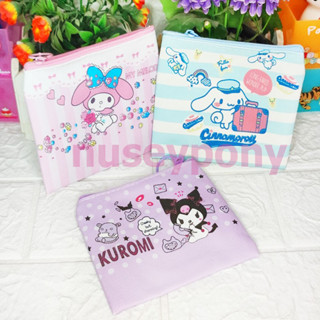 กระเป๋าใส่เหรียญSanrio ลิขสิทธิ์แท้ พลาสติกพิมพ์ลายทึบทั้งสองด้าน สวยน่ารัก ราคาถูกสุดๆๆ