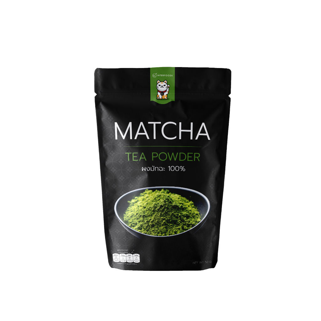 ผงชาเขียวมัทฉะ 100% สูตรพรีเมี่ยม 500 กรัม (Premium Matcha Green Tea 100%)