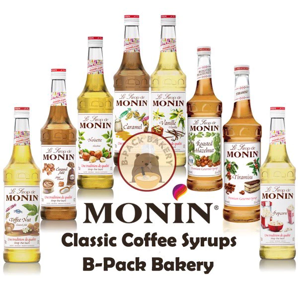 (Coffee Syrups)(ส่งด่วน)(ส่งธรรมดา) โมแนง น้ำเชื่อม ไซรัป โมนิน Monin Syrup 700ml