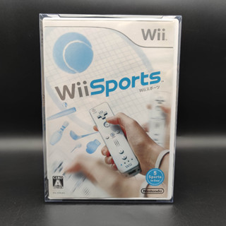 Wii SPORTS - แผ่นแท้ Wii  jp - แผ่นมีรอยบ้าง เล่นได้ - มีกล่องใสสวมเพื่อเก็บสะสมให้