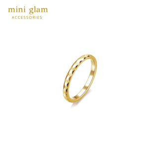 Miniglam Jessica Gold Metallic Ring แหวนเมทัลลิคเจสสิก้า สีทอง