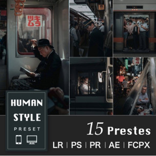 Adobe Lightroom Preset Desktop &amp; Mobile - Human Style(PR/AE/PS/LR/FCPX/DaVinci Resolve)