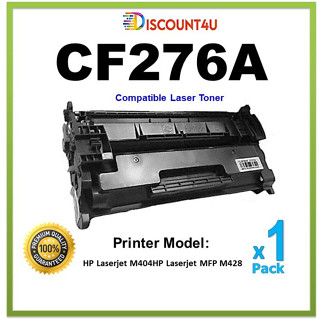 Discount4u .. ตลับหมึกเลเซอร์เทียบเท่า CF276A / 76A  / 276A For HP  M404 HP  MFP M428