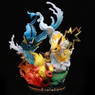 MFC Pokemon Evolution Series Eevee Set LED PVC FIGURE 26 cm