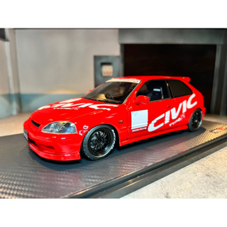 Ignition Model: IG2680 1:18 Honda Civic(EK9) Type R Civic Red