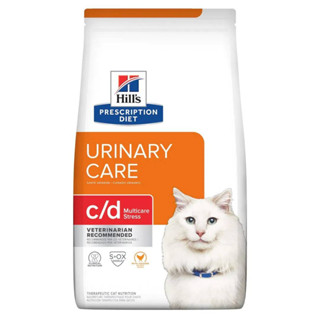 Hills Prescription Diet c/d Multicare Stress with Chicken Dry Cat Food 3.85kg. อาหารเม็ดแมว